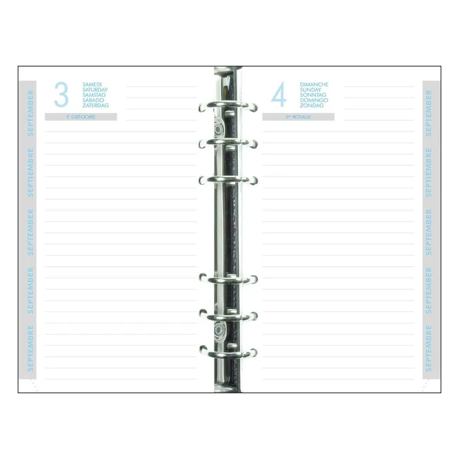 Exacompta 18260E Recharge Journalier Exatime 105x172 cm - Septembre 2023 à Septembre 2024