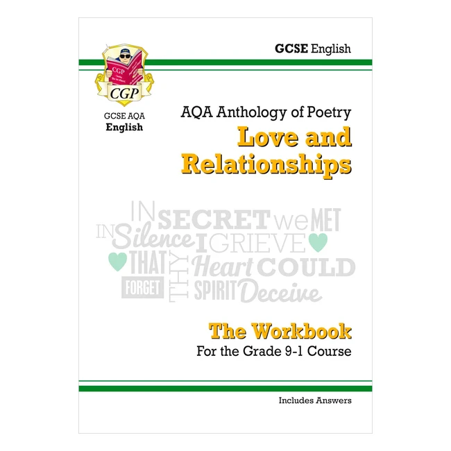 GCSE English Literature AQA Poetry Workbook - Love  Relationships Anthology 20