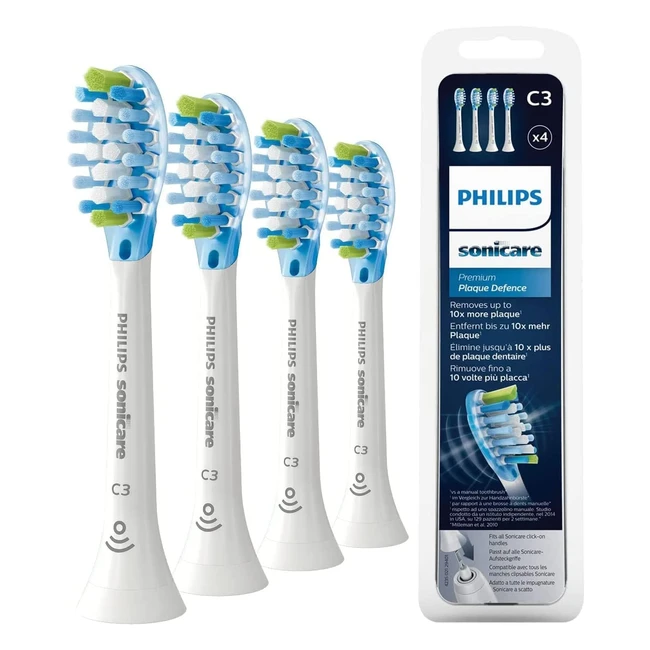 Philips Sonicare C3 Premium Plaque Defence Toothbrush Heads - 4 Pack