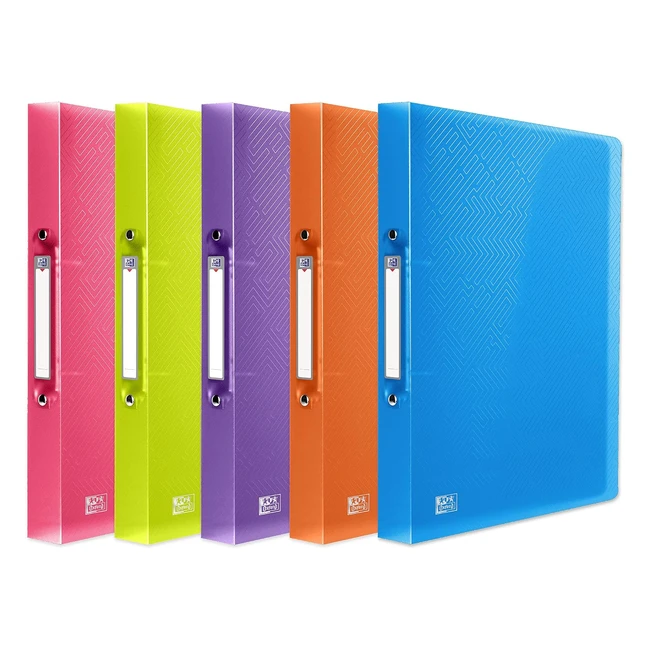 Oxford A4 Ring Binder - Assorted Colors - Durable & Stylish - Holds 250 Sheets