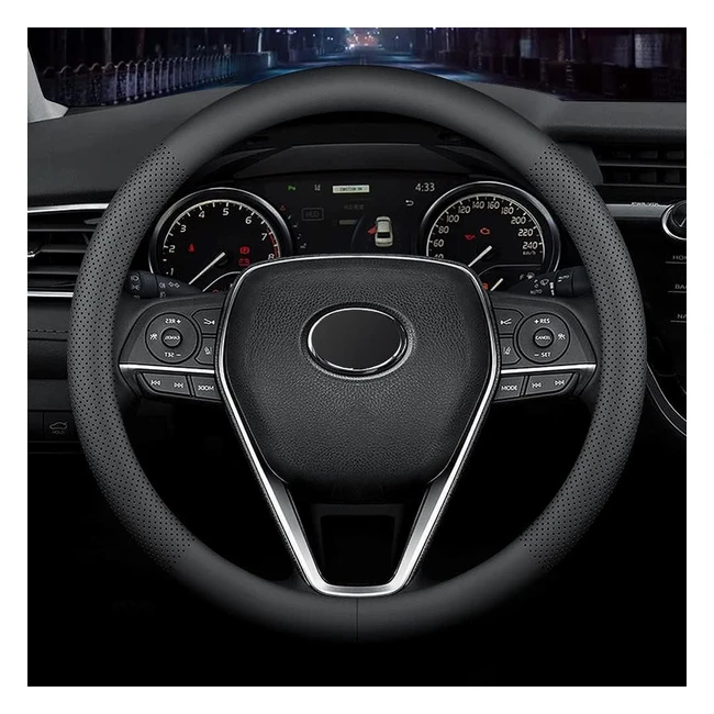 Coprivolante Carodi in Pelle Nappa Antiscivolo - Universale 15circa 38 cm Nero