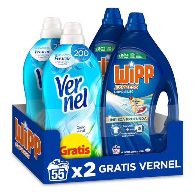Wipp Gel LL 55DSamp VRNL 70D2U - Detergente lquido con limpieza profunda quit