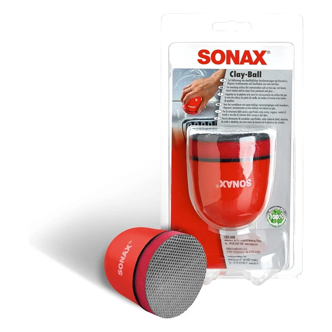 Sonax Clay Ball - Rimuove con semplicit resina ruggine insetti e macchie di 