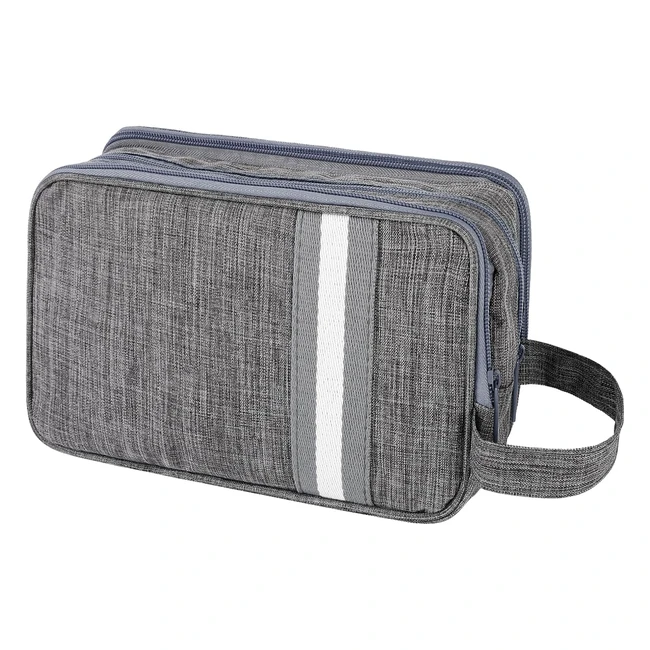Neceser de Viaje Impermeable AIQINU - Gran Capacidad - Accesorios de Viaje - Gris