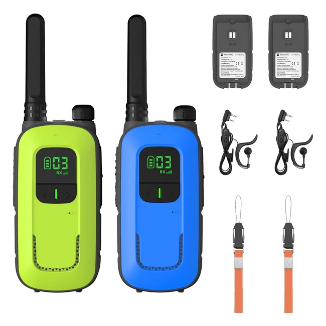 Radioddity Walkie Talkie PRT3 - Ricetrasmittente Ricaricabile per Bambini 312 An
