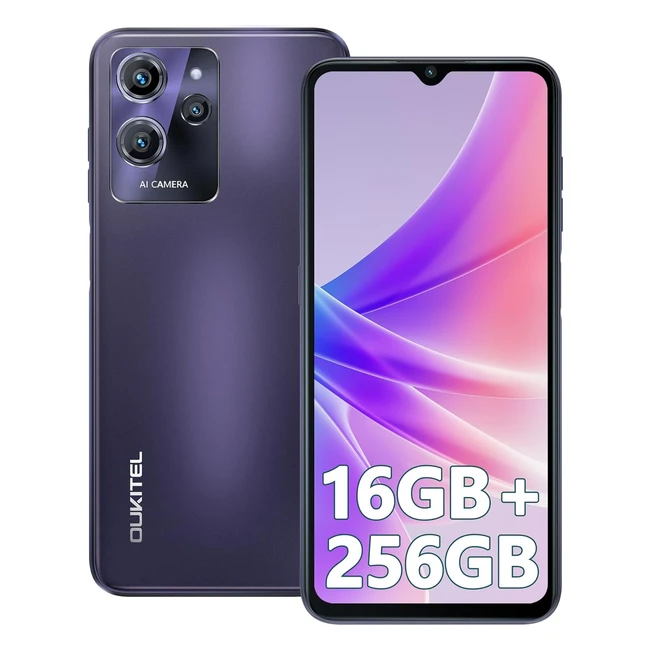 Oukitel C32 Pro - Teléfono Móvil Libres 16GB RAM 256GB ROM - Pantalla HD - Batería 5150mAh - Cámara 20MP - Octacore - Móviles 4G Dual SIM - Android 12 - Smartphone FingerprintOTGGPSFace ID