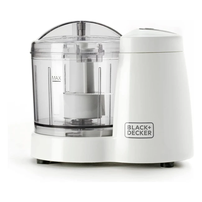 Hachoir d'aliments Black+Decker BXCH120E - 120W, Bol en plastique de 350ml, Lames en acier inoxydable