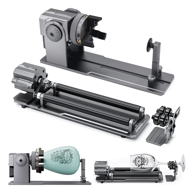 Atomstack R1 Pro - Rouleau Rotatif Multifonction Griffes - Réf. 123456 - Gravure Laser 360°