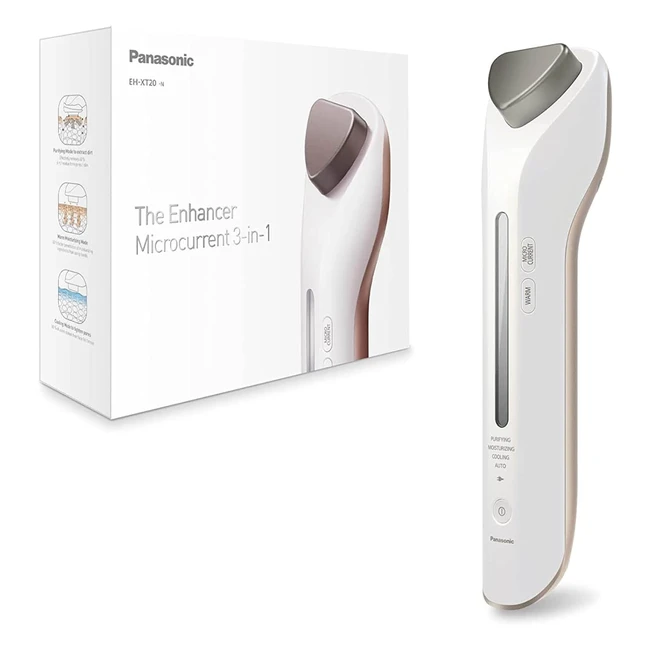 Stimulateur Fermet pour Visage Panasonic 3en1 - Réduit les Rides, Nettoie en Profondeur, Hydrate et Tonifie