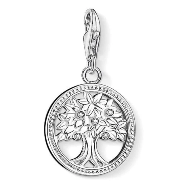Thomas Sabo Women Charm Pendant - Tree of Life, 925 Sterling Silver