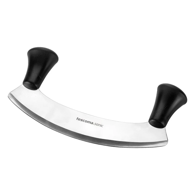 Tescoma 862064 Sonic Mezzaluna 25 cm - Lama in Acciaio Inossidabile - Manici Erg