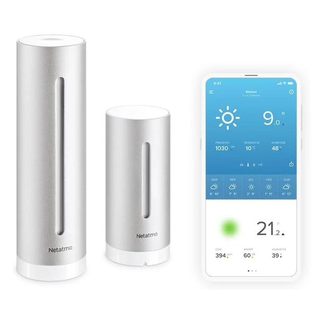 Netatmo Smarte Wetterstation - Echtzeit-Temperaturmessung, Luftqualität und mehr
