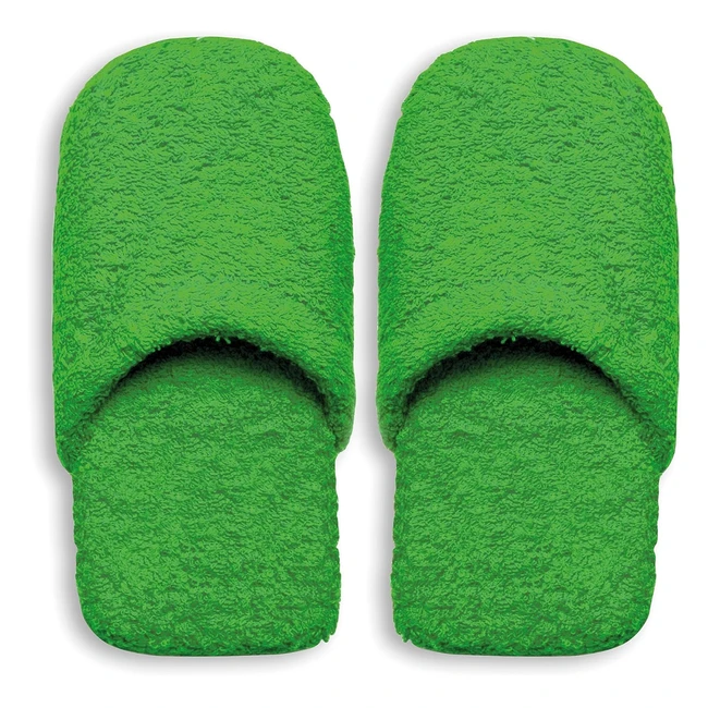 Chaussons de bain en éponge vert Excelsa - Taille 36-40 (Lot de 2)