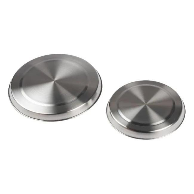 Lot de 2 Caches Plaques de Cuisson en Acier Inoxydable Fackelmann 12306 - 20 cm