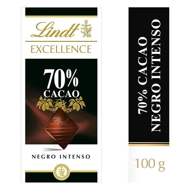 Lindt Excellence Chocolate Negro 70% Intensidad 100g - Pack 4