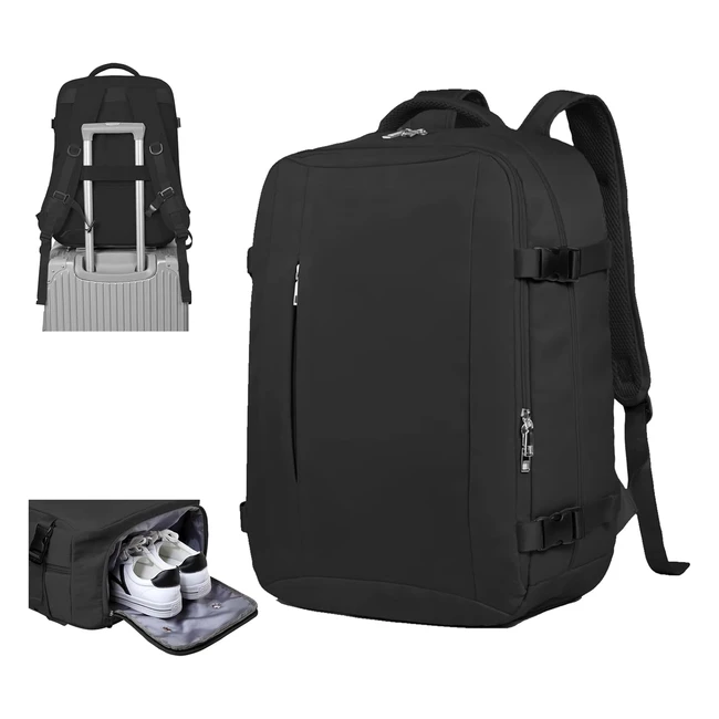 Sac à dos voyage cabine 32L pour EasyJet 45x36x20 - Imperméable - Pour ordinateur portable 15.6 pouces