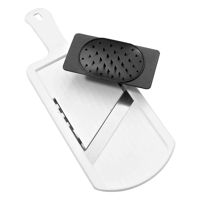 Fackelmann ThickThin Cutter mit Restehalter - Gemseschneider mit zweiseitiger 