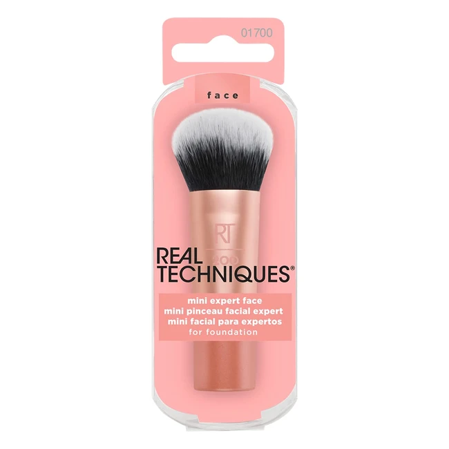 Real Techniques Mini Expert Face Brush - Perfekt gedeckte Foundations unterwegs