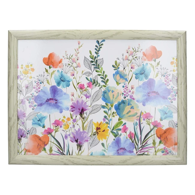 Creative Tops Lap Tray with Cushion - Meadow Floral Design - 44x34cm