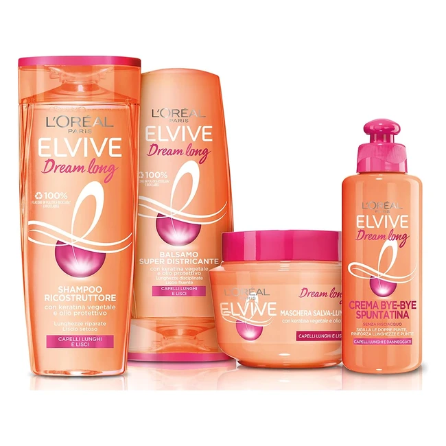 Kit L'Oréal Paris Elvive Dream Long per capelli lunghi e danneggiati