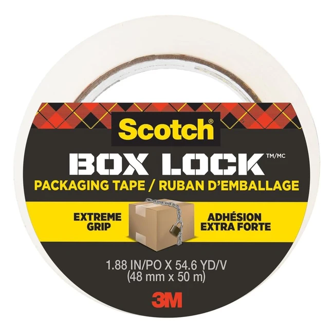 Cinta de embalar Scotch Box Lock 48 mm x 50 m - ¡Calidad y resistencia!