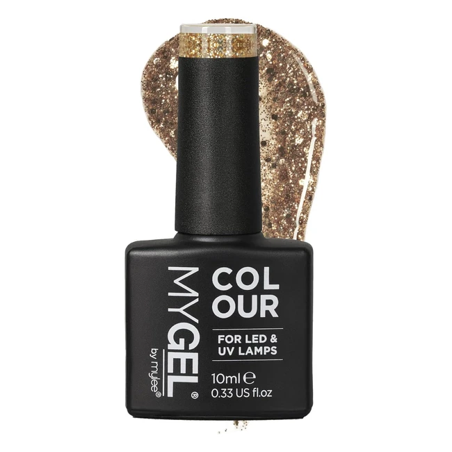 Mylee Gel Nail Polish 10ml Gold Mines  UVLED Soakoff  Long Lasting  Easy to A