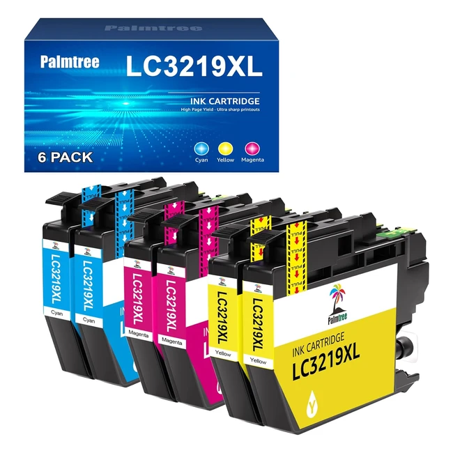 Cartouche d'encre Palmtree LC3219XL compatible pour Brother MFCJ5330DW MFCJ5335DW MFCJ5730DW