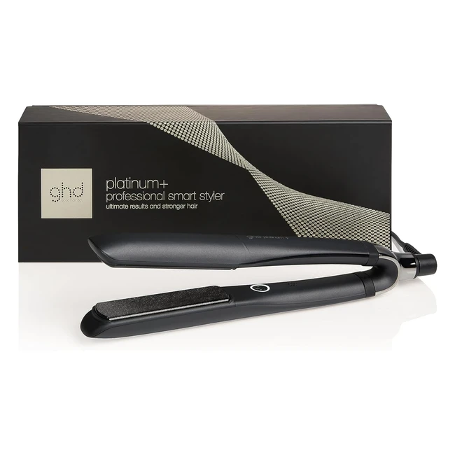 ghd Platinum Styler Professional Smart Hair Straighteners - Ultra Gloss Plates, Wishbone Hinge, Black