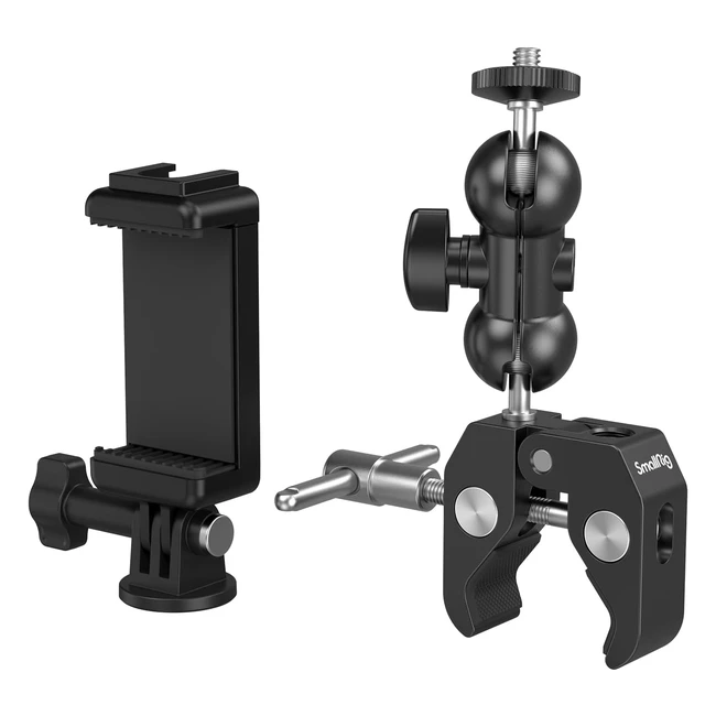 Kit de Clamp SmallRig para Montaje de Cámara con Cabeza de Bola - Capacidad de Carga 15kg