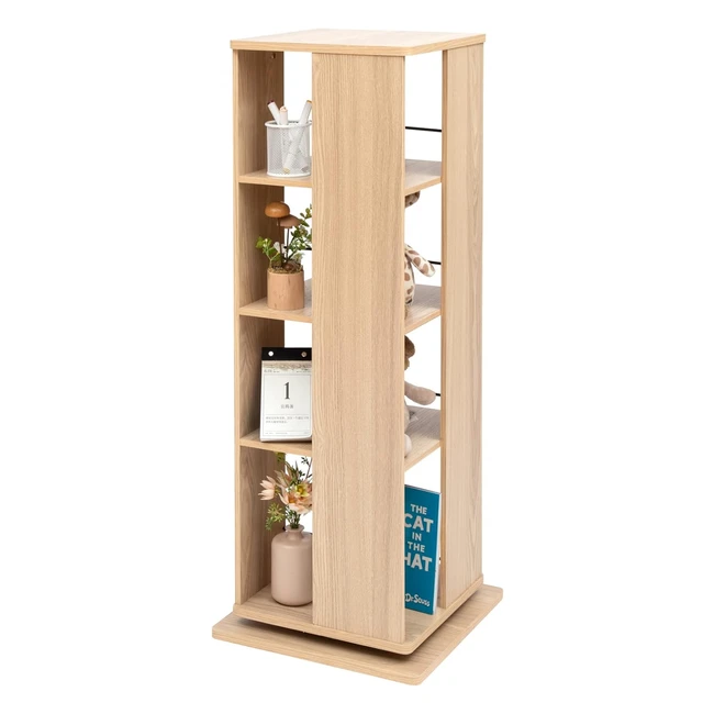 Scaffale Girevole Creativo a 360 - RBS4S - Marrone Chiaro