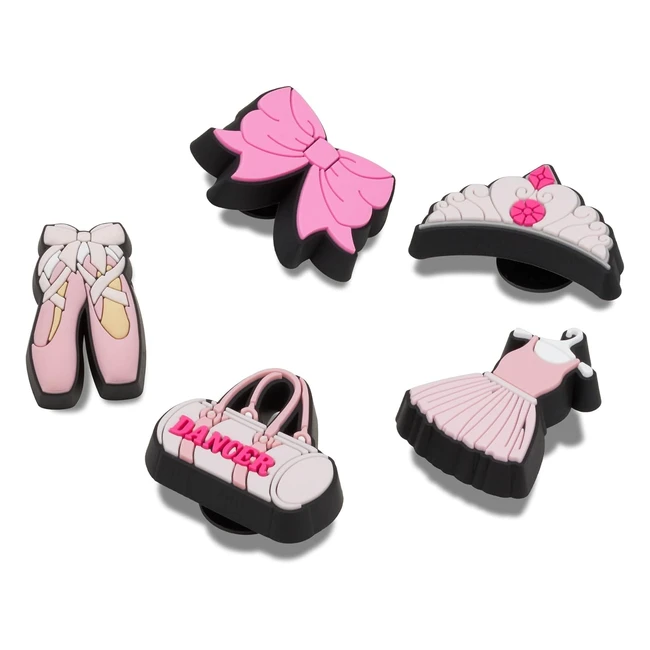 Crocs Unisex Shoe Charm 5-Pack - Personalize with Jibbitz - Ballet Class - One Size