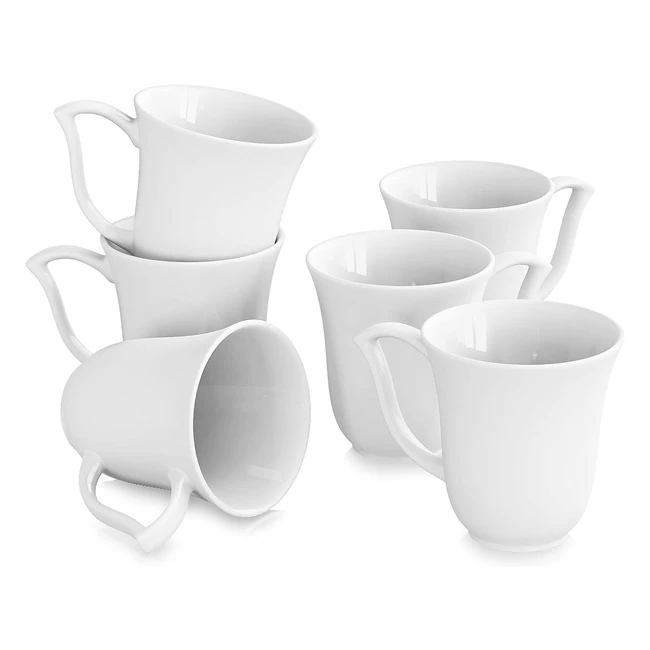 Set 6 Pezzi Malacasa Serie Amparo Porcellana 115 oz 475 - Design Moderno e Resis