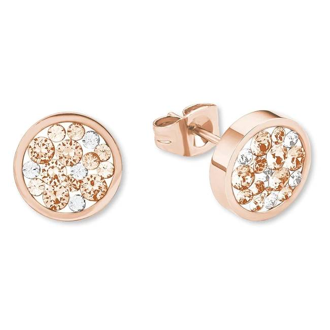 s.Oliver Ohrstecker Edelstahl Damen Ohrschmuck Kristall 1cm