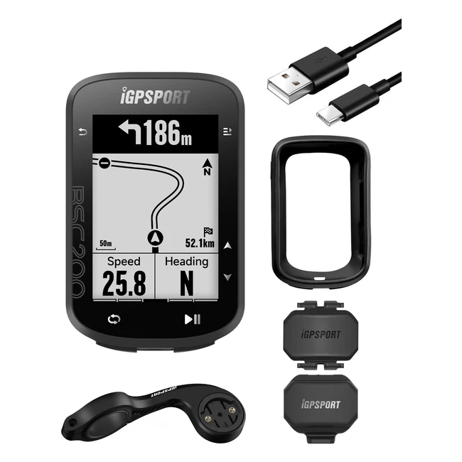Ciclocomputador iGPSPORT BSC200 GPS - Duracin 30 horas - Ahorro de energa - 