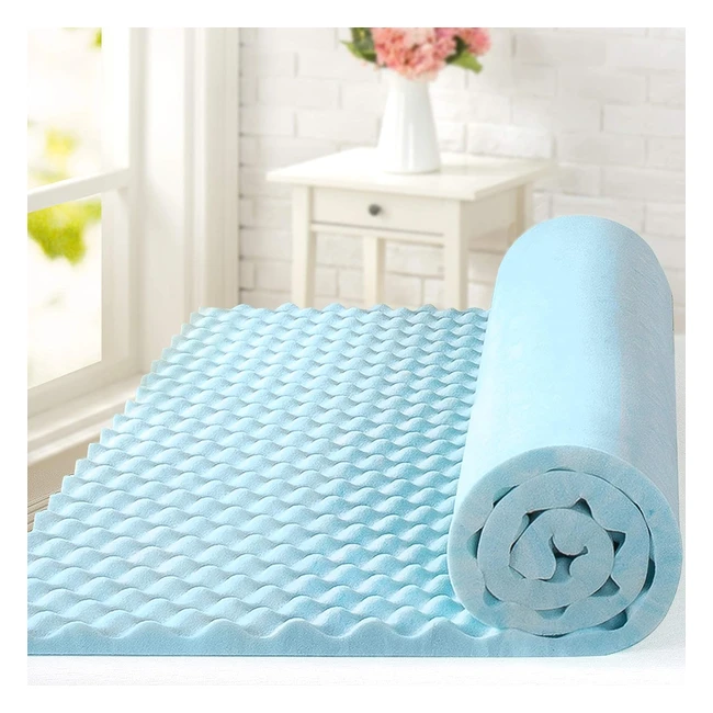 Topper Zinus Swirl Gel Memory Foam 140x190x381 cm - Comfort Ideale e Supporto Fr