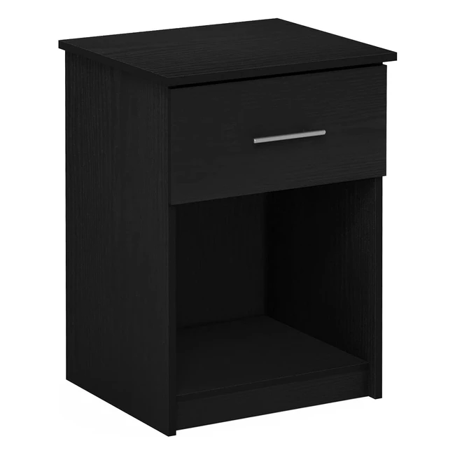 Comodino Furinno Tidur con cassetto in legno ingegnerizzato americano 396D x 452