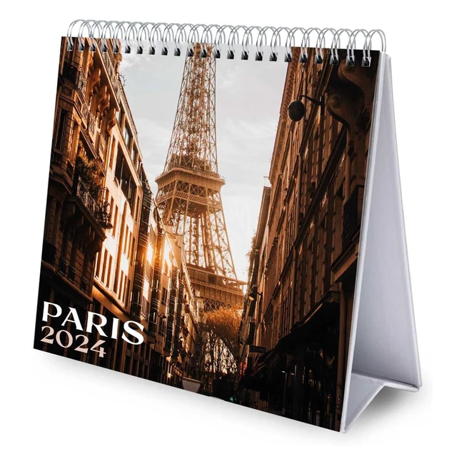 Calendario da tavolo 2024 Parigi - Planner annuale 2025 - 18x20 cm - FSC