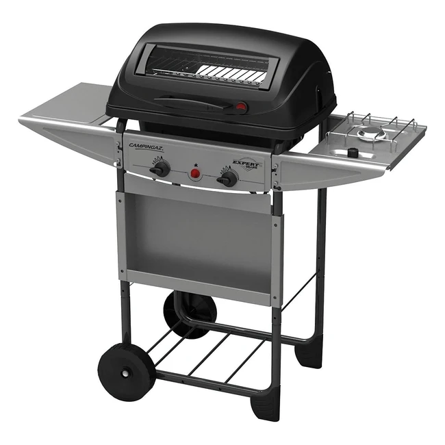 Barbacoa de gas Campingaz Expert Deluxe, piedra volcánica, 7 kW, parrilla de acero