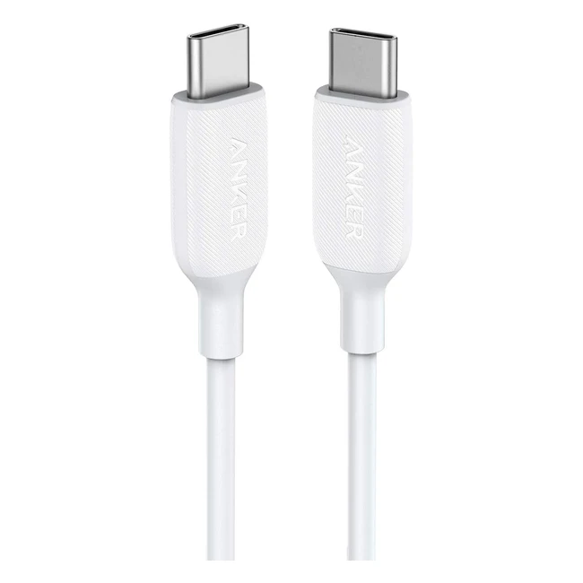 Anker Powerline III USB-C auf USB-C Kabel 0,9m Weiß - Langlebig & Schnellladen