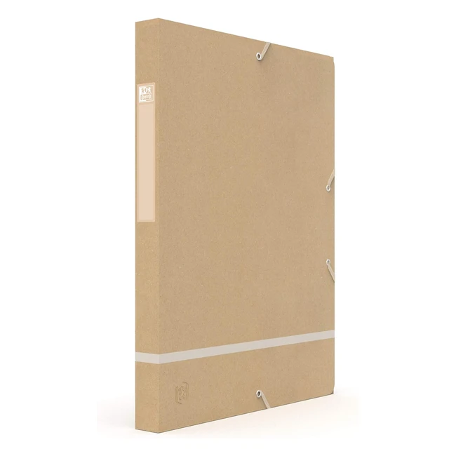 Oxford Touareg Filing Box - 24x32cm - Spine 25mm - Elastic - Recycled Card Cover