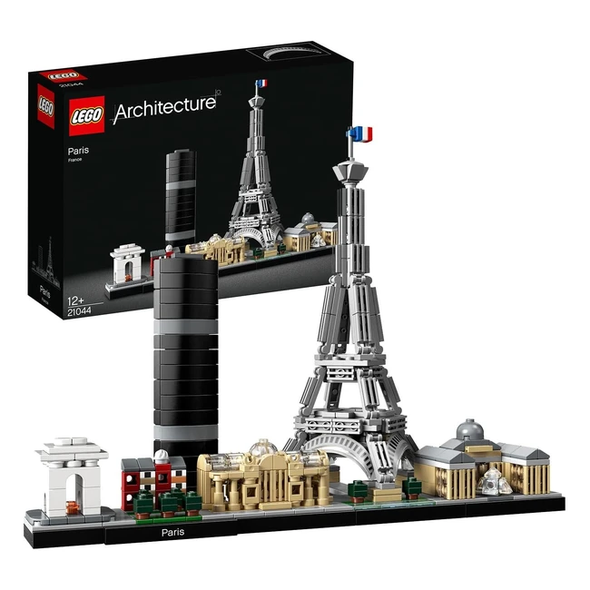 Lego 21044 Architecture Paris Modellbausatz mit Eiffelturm, Champs-Élysées und Louvre - Skylinekollektion