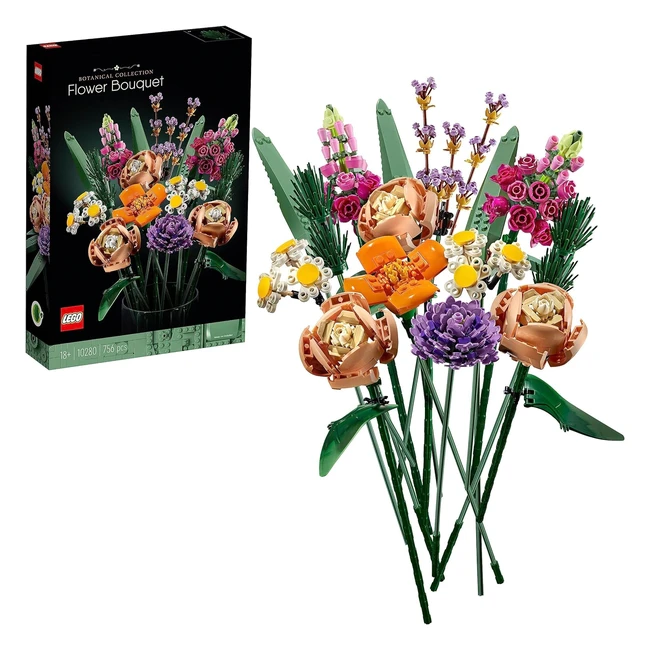 Lego 10280 Icons Flower Bouquet | Artificial Flowers Set | Home Accessories | Gift Idea