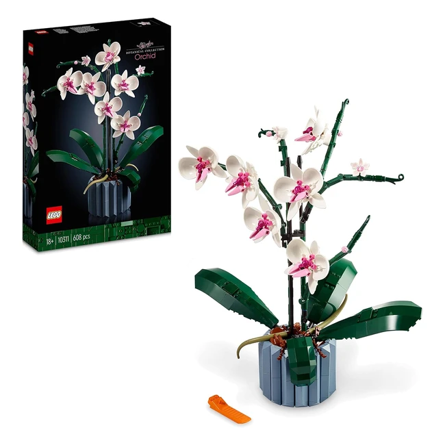 Lego Icons Orchidee - Künstliche Pflanzen Set für Erwachsene - Modellbausatz - Valentinstagsgeschenk