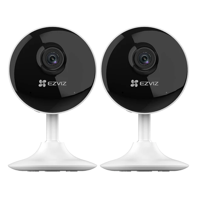 Caméra de surveillance wifi intérieur EZVIZ C1C 2PK 1080p - Vision nocturne 12m - Audio bidirectionnel - Compatible Alexa