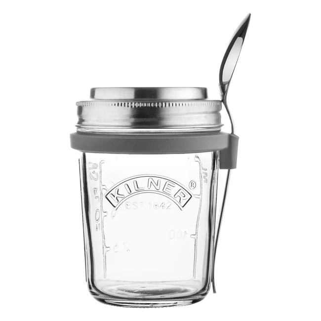 Kilner 035L Round Glass Breakfast Jar Set - Store  Enjoy On-the-Go