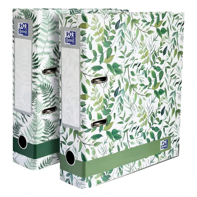 Oxford Lever Arch File Pack - Strong Glossy A4 70mm Spine - Holds up to 560 S