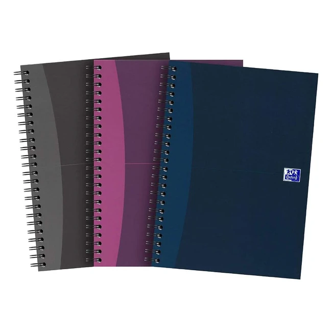 Oxford My Notes A5 Notebook - Pack of 3 - Hardcover, Wirebound, Lined, 140 Pages
