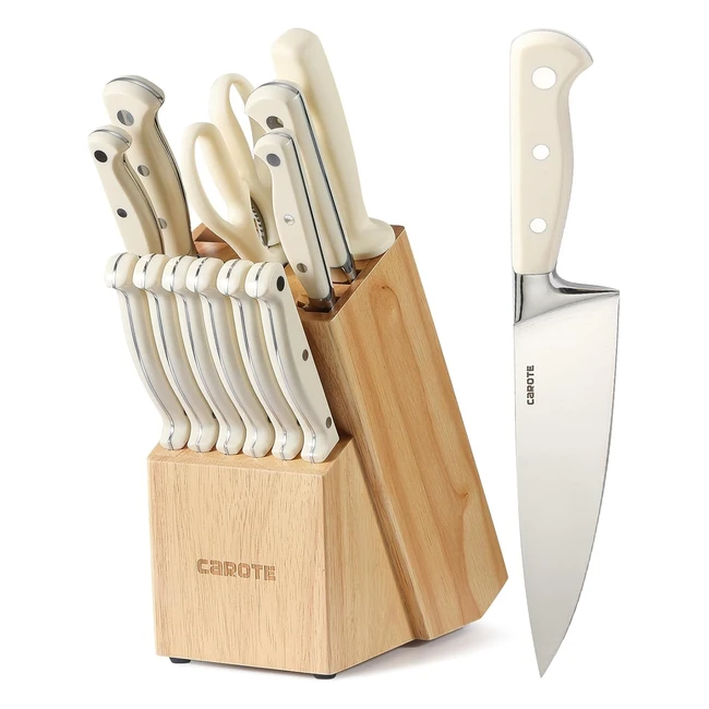 Juego de Cuchillos de Cocina Carote 14 Piezas | Acero Inoxidable