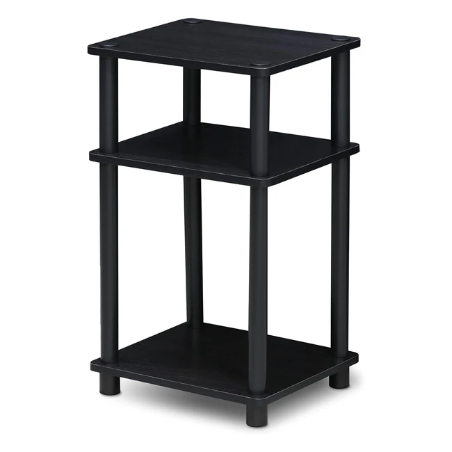 Table d'appoint Furinno Turnntube 3 niveaux en noyer columbianoir - Taille unique