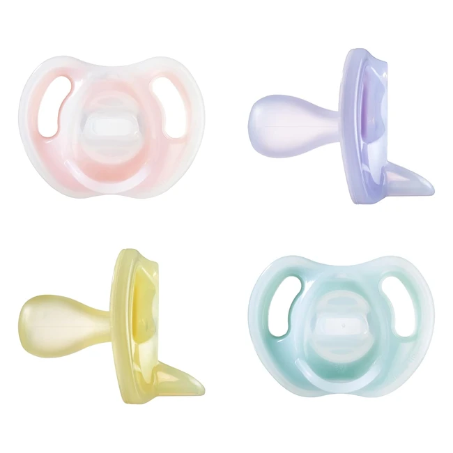 Tomme Tippee Ultralight Silicone Soother - BPA-Free Orthodontic Design - Pack o